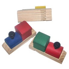 Train Whistle Wooden Train-Shaped Party Noisemaker