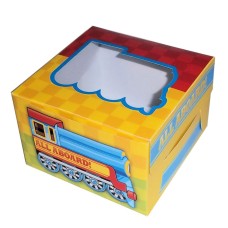 RTD-2482 : All Aboard Train Party Cupcake Boxes at RTD Gifts