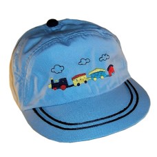 Train Hat for Toddlers - Lt Blue - Medium