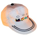 Train Hat for Toddlers - White - Large