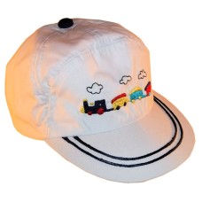 RTD-2510 : Train Hat for Toddlers - White - Large at TrainPartyFavors.com