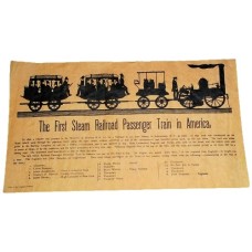 RTD-2593 : First Steam Railroad 1831 - Mini Historical Poster for Train Enthusiasts at RTD Gifts