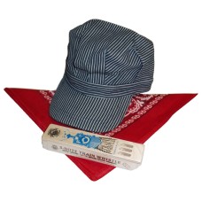 RTD-2599 : Super Deluxe Train Engineer Set - Red Scarf at TrainPartyFavors.com
