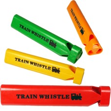RTD-4118 : Colorful Plastic Train Party Whistle Noisemaker at RTD Gifts