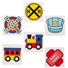 RTD-4368 : Train Party Temporary Tattoos 36-Pack at RTD Gifts