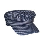 Adult Deluxe Blue Train Engineer Hat - Adjustable Adult Deluxe Blue Train Engineer Hat - Adjustable