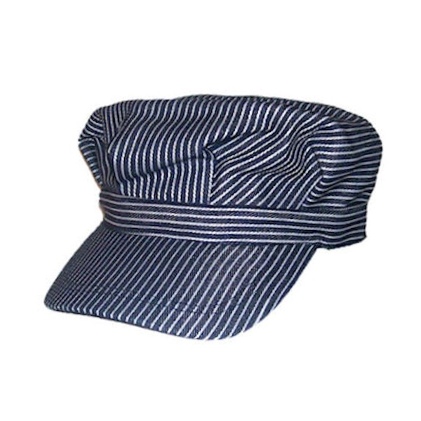 Blue Deluxe Adjustable Train Engineer Hat for Toddlers Blue Deluxe Adjustable Train Engineer Hat for Toddlers